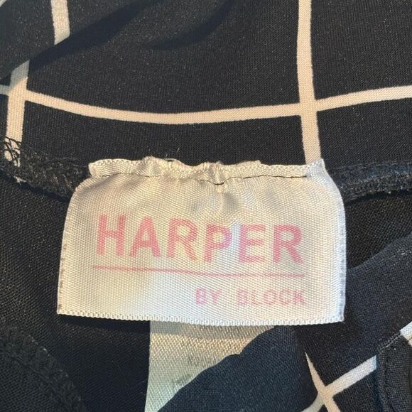 VINTAGE Harper by Block high-waisted plaid stretch trousers - Picture 5 of 6